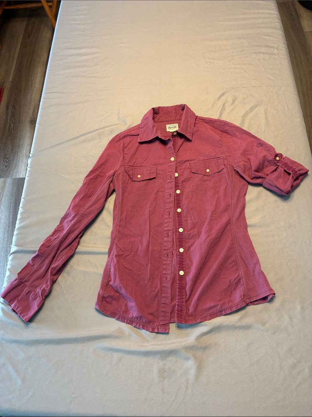 Converse Women's Raspberry Button-Down Shirt